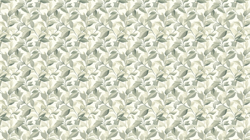 Papier peint feuillage vert Motif délicat de feuilles dans des tons apaisants