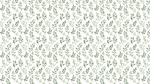 Papier peint feuillage vert Motif élégant de feuillage dans des nuances douces de vert