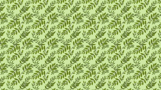 Papier peint feuillage vert Motifs de feuilles luxuriantes sur fond vert pâle