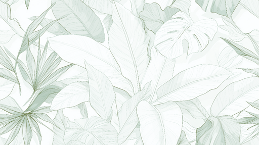 Papier peint feuillage vert panoramique