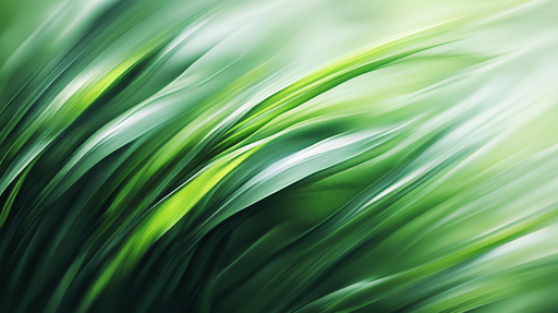 Papier peint feuillage vert Peinture d'herbes en panoramique