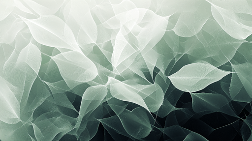 Papier peint feuillage vert Petites feuilles en transparence