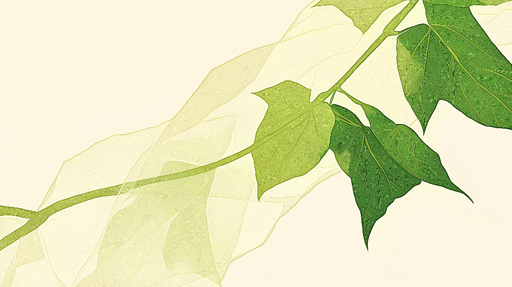 Papier peint feuillage vert Voile clair et nuances de verts