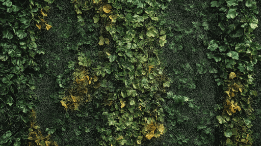 Papier peint feuille de bananier Mur végétal aux nuances de vert et touches dorées