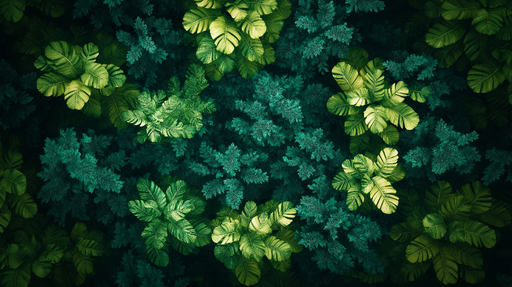 Papier peint feuille de bananier Richesse de feuillages luxuriants en nuances verdoyantes