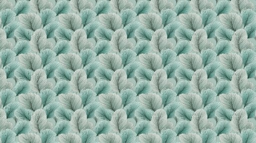 Papier peint feuilles aquatiques Design élégant de feuilles vertes et blanches