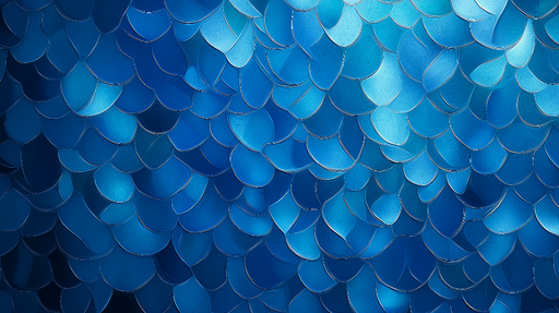 Papier peint feuilles bleues Textures lumineuses et dégradés profonds