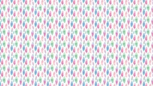 Papier peint feuilles d'aquarelle Motif délicat de feuilles pastel sur fond blanc