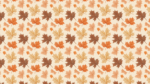 Papier peint feuilles d'automne Motif de feuilles colorées aux teintes chaudes sur fond clair