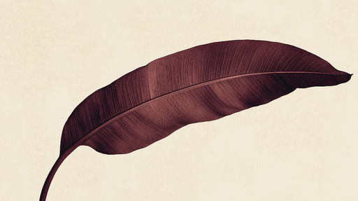 Papier peint feuilles de Bordeaux Feuille rouge sur fond clair