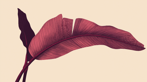 Papier peint feuilles de palmier Bordeaux Élégance tropicale pour vos espaces