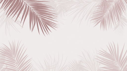 Papier peint feuilles de palmiers bordeaux