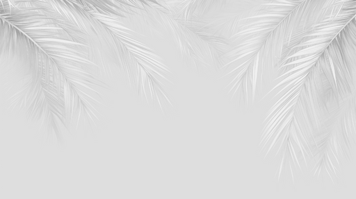 Papier peint feuilles de palmiers branches tombantes grises