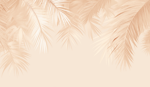 Papier peint feuilles de palmiers Monochrome orange.png