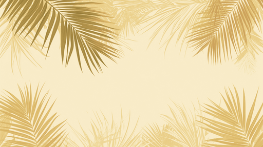 Papier peint feuilles de palmiers vintage