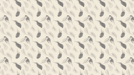 Papier peint feuilles délicates Motif de feuilles grises sur fond crème