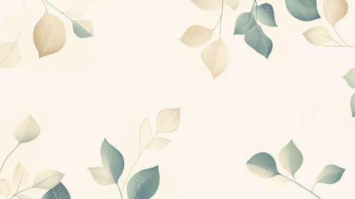 Papier peint feuilles délicates Motif élégant de feuilles pastel sur fond clair