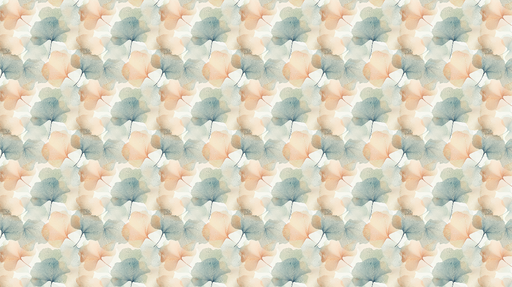 Papier peint feuilles délicates Motifs de feuilles pastel aux teintes douces