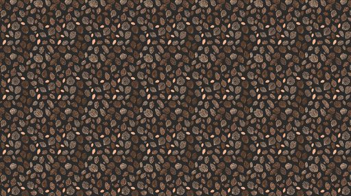 Papier peint feuilles délicates Motifs de feuilles sur fond noir