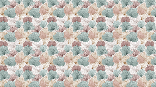 Papier peint feuilles délicates Motifs floraux pastel en aquarelle