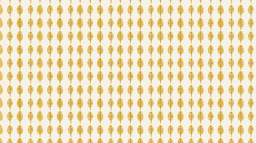 Papier peint feuilles dorées Motif de fines feuilles dorées sur fond clair