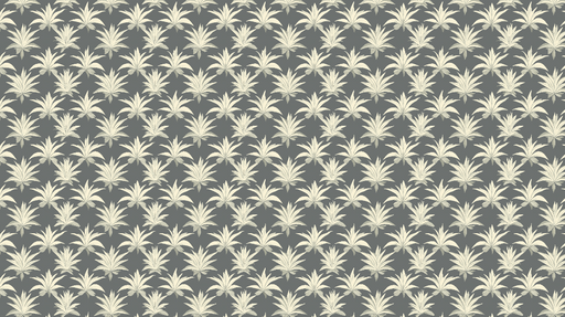 Papier peint feuilles exotiques Motif de feuillage clair sur fond gris