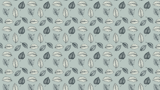 Papier peint feuilles monochromes Motif élégant de feuilles sur fond pastel