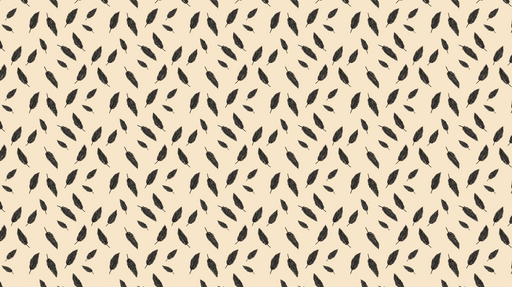 Papier peint feuilles Motif de feuilles noires sur fond beige