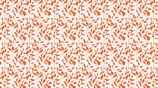 Papier peint feuilles rousses Motif de feuilles rousses et blanches