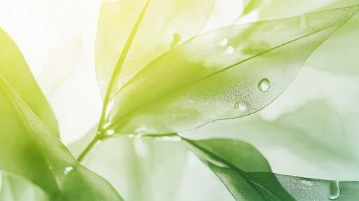 Papier peint feuilles Transparence et goutte d'eau