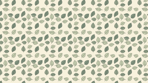 Papier peint feuilles vertes Motif varié de feuilles sur fond beige