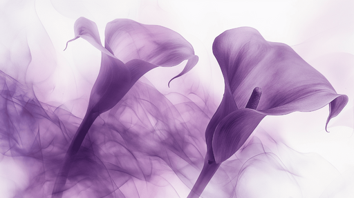 Papier peint fleur de calla lily Ambiance poetique