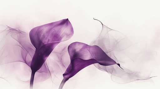 Papier peint fleur de calla lily Douceur poetique