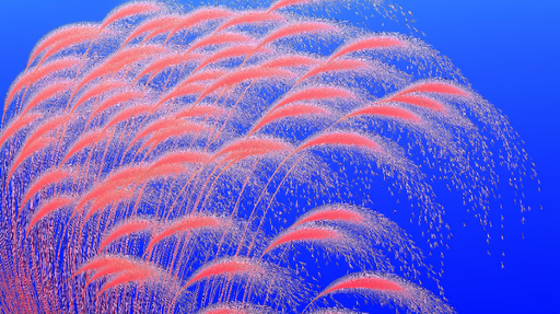 Papier peint fleur et rose Plantes au vent aux courbes délicates