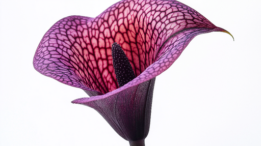 Papier peint fleur Fleur unique avec des pétales violets et des motifs délicats