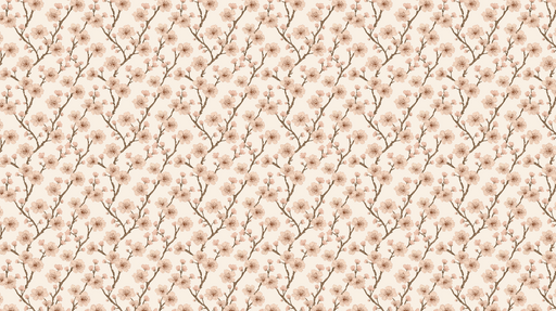 Papier peint fleuri Branches de fleurs délicates aux teintes douces