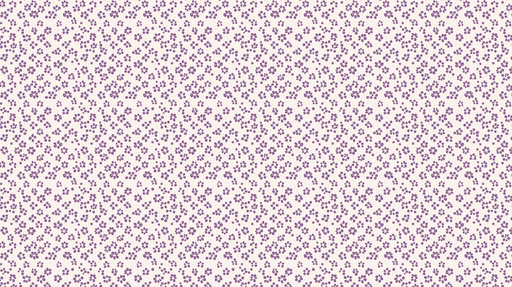 Papier peint fleuri Fines fleurs violettes sur fond crème