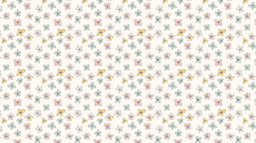 Papier peint fleuri Motif de fleurs colorées sur fond clair