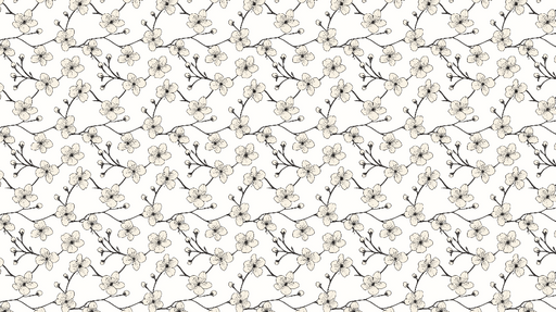 Papier peint fleuri Motif délicat de fleurs sur fond clair