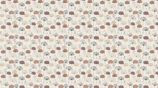 Papier peint fleuri Motifs délicats de fleurs et formes organiques sur fond clair