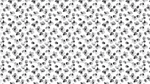 Papier peint fleuri noir et blanc Motif aquarelle délicat de fleurs monochromes