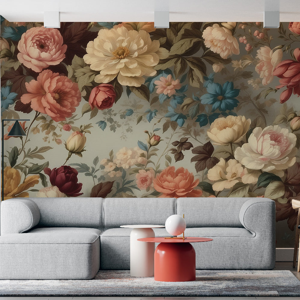 Papier Peint Fleurs à la folie