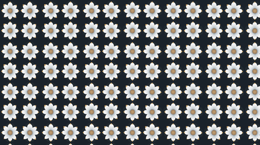 Papier peint fleurs blanches Motif floral délicat sur fond noir