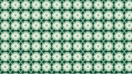 Papier peint fleurs blanches Motif répétitif de fleurs délicates sur fond vert