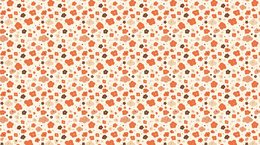 Papier peint fleurs colorées Motifs floraux délicats dans des tons chauds