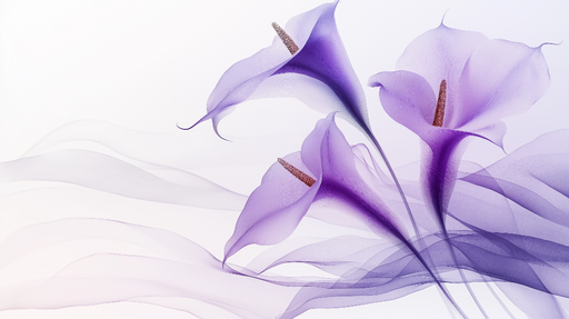 Papier peint fleurs de calla lily Douceur et volupte