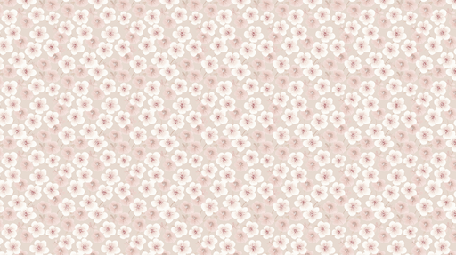 Papier peint fleurs délicates Motif floral doux sur fond beige