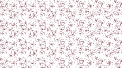Papier peint fleurs en aquarelle Élégants motifs floraux en rouge et blanc