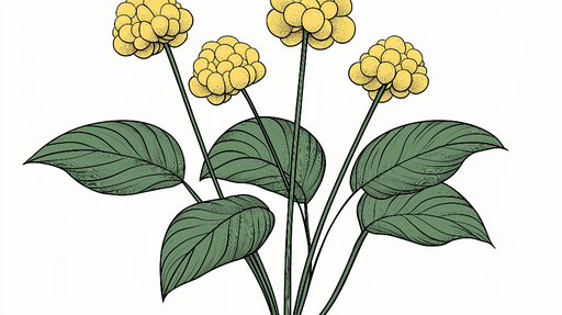 Papier peint fleurs jaunes Motif floral jaune frais avec feuillage verdoyant