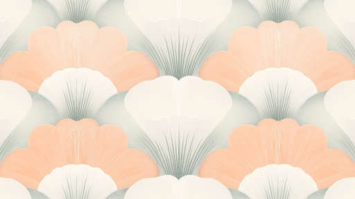 Papier peint fleurs pastel Motif délicat de grandes pétales en dégradé